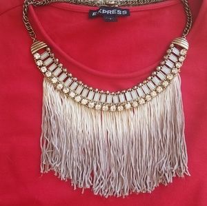 Express Ombre Fringe Necklace
